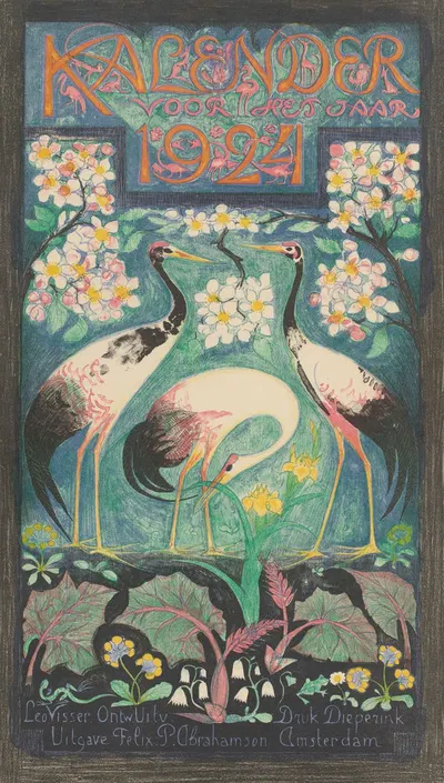 Kalender, 1924 by Leo Visser, 1923 — digital art print download
