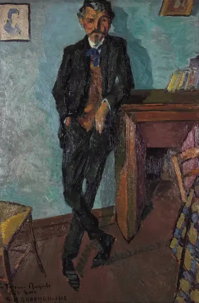 Греческий поэт Фернанд Мазад by Жорж Саббах, 1918 — digital art print download