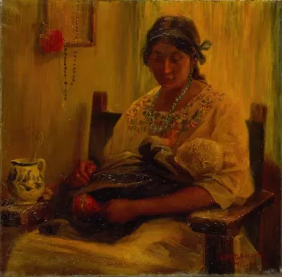 Женщина из Техуантипека by Гермán Гедовиюс — digital art print download