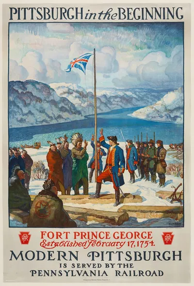 Pittsburg in the Beginning by Newell Convers Wyeth, 1930 — digital art print download