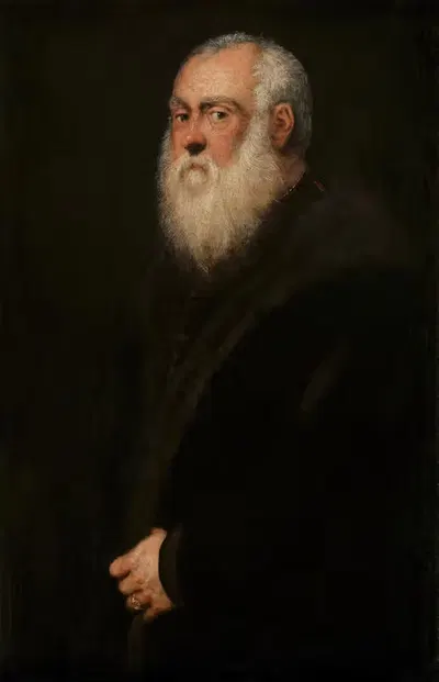 Man with a White Beard by Jacopo Tintoretto — digital art print download