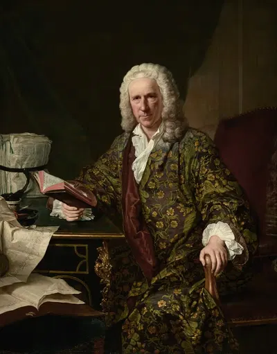 Portrait of Marc de Villiers, Secretaire du roi by Jacques-André-Joseph Aved — digital art print download