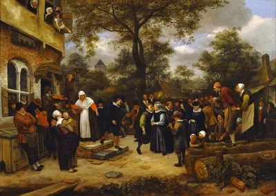 Village Wedding by Jan Steen — digital art print download