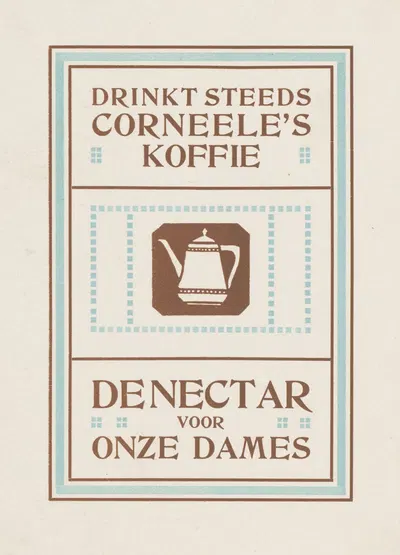 Advertentie voor Corneele's koffie by Рейньер Виллем Петрус де Врис, 1884 - 1952 — digital art print download