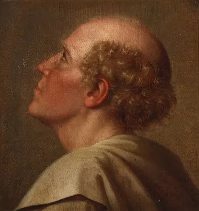 Portrætstudie, en Munk by Johan Ludvig Lund — digital art print download
