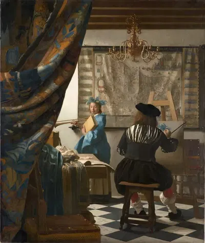The Art of Painting by Johannes Vermeer — digital art print download