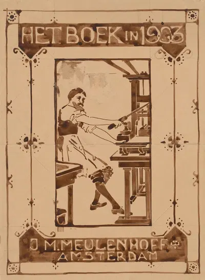 Het boek in 1903 by Рейньер Виллем Петрус де Врис, 1903 — digital art print download