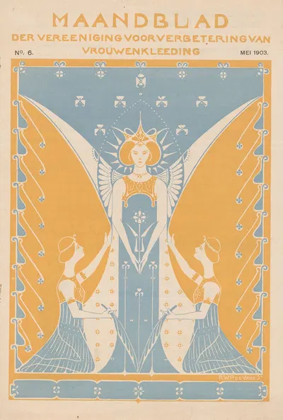 Maandblad der Vereeniging voor verbetering van vrouwenkleeding, No. 6, mei by Рейньер Виллем Петрус де Врис, 1903 — digital…