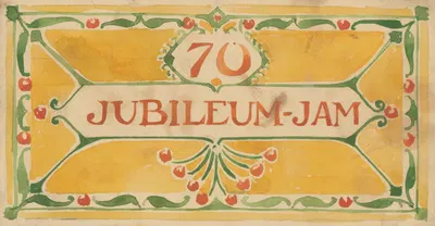 Ontwerp voor een etiket voor jublileumjam by Рейньер Виллем Петрус де Врис, 1884 - 1952 — digital art print download