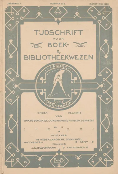 Tijdschrift voor boek- en bibliotheekwezen, maart-mei by Рейньер Виллем Петрус де Врис, 1903 — digital art print download