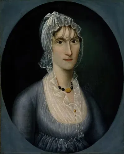 Portrait of Mrs. Barbara Baker Murphy by Joshua Johnson — digital art print download