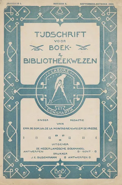 Tijdschrift voor boek- en bibliotheekwezen, september-october 1903 by Рейньер Виллем Петрус де Врис, 1903 — digital art…