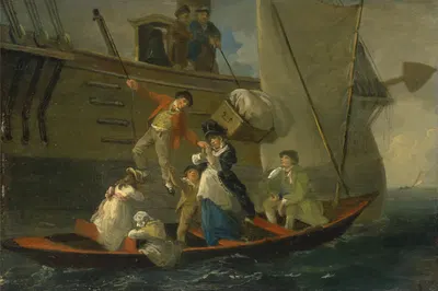 A Married Sailor's Adieu by Julius Caesar Ibbetson — digital art print download