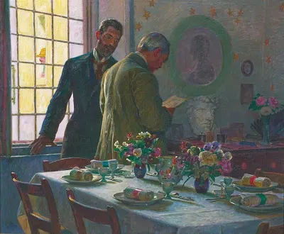 Перед завтраком в Чивита д'Антино by Кристиан Захртманн, 1911 — digital art print download