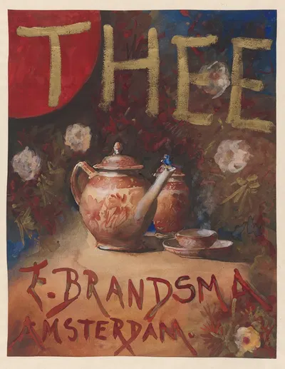Ontwerp voor een affiche voor thee van E. Brandsma, Amsterdam by Theo Molkenboer, 1881 - 1920 — digital art print download