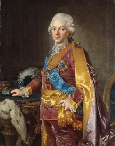 Густав III, король Швеции 1772-1792 by Лоренс Паш младший — digital art print download
