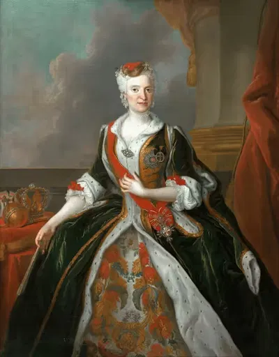 Portrait of Maria Josepha of Austria by Louis de Silvestre — digital art print download