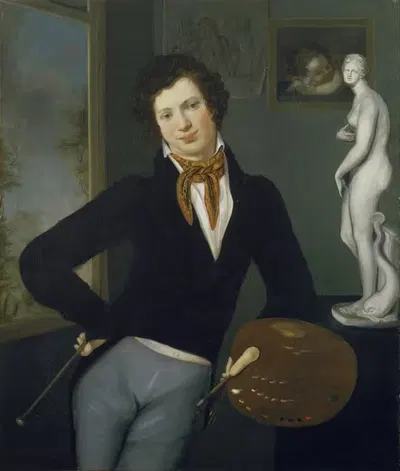 Self-Portrait by Moritz Daniel Oppenheim — digital art print download