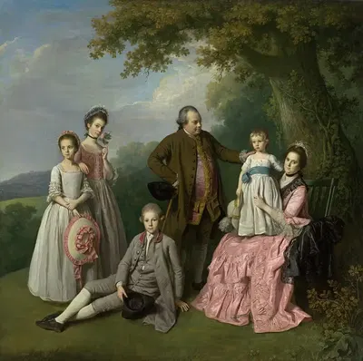 The Pybus family by Nathaniel Dance Holland — digital art print download