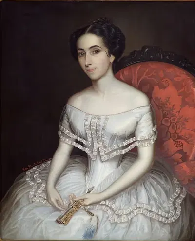 Carolina Gutiérrez de la Fuente by Pablo Petrovits, 1854 — digital art print download
