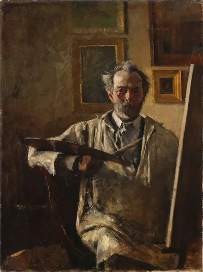 Kunstnerens selvportræt by Peter Alfred Schou, 1900 — digital art print download