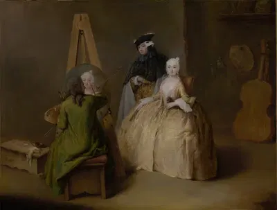 The Painter in His Studio by Pietro Longhi — digital art print download