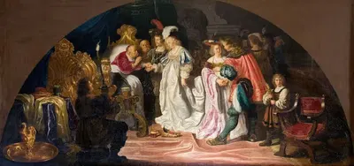 The Royal Double Betrothals or Nuptials of 1502 by Salomon Koninck — digital art print download
