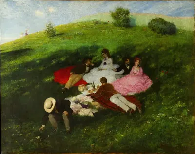 Пикник в мае by Паль Синьейи Мерше, 1873 — digital art print download