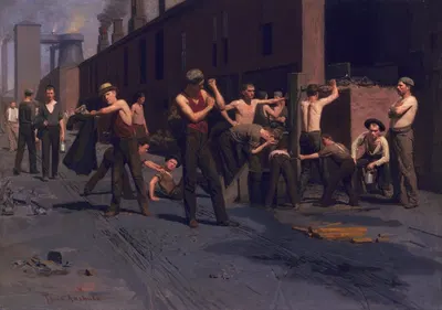 Полдень железнодорожников by Томас Поллок Аншутц — digital art print download