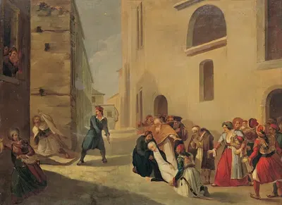 The assassination of Capodistria by Tsokos Dionysios — digital art print download
