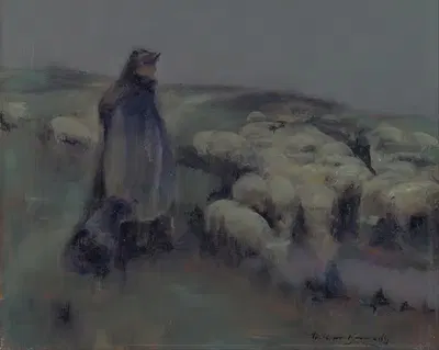 Пастушка by Уильям Кеннеди — digital art print download