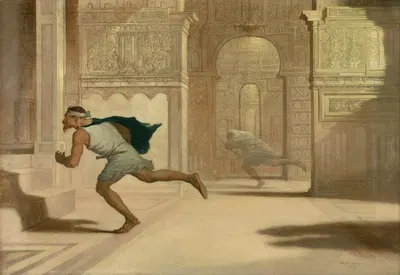 Flight and Pursuit by William Rimmer, 1872 — digital art print download