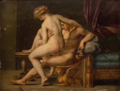 Нагота с мужчиной и женщиной by Агостино Караччи, 1572 – 1602 — digital art print download