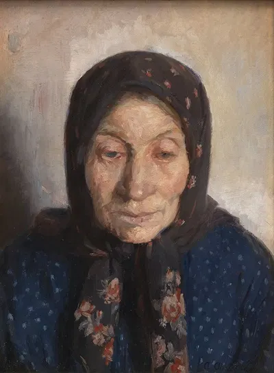 An Old Fisherman's Wife by Anna Ancher, 1874 – 1912 — digital art print download