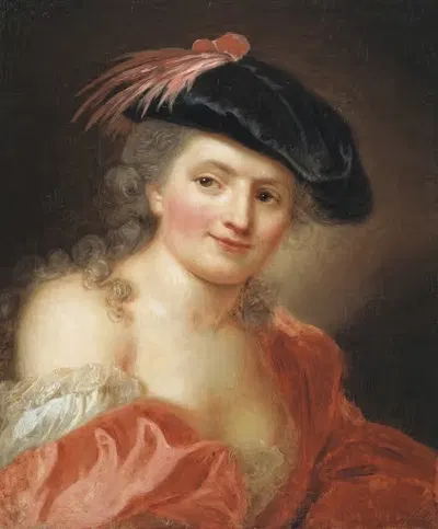 Автопортрет by Анна Доротея Лисевска, 1736 – 1782 — digital art print download