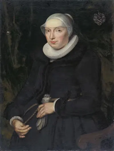 Портрет Кришоны Йекельманн, жены Томаса Платтера II by Бартоломей Зарбург, 1617 — digital art print download