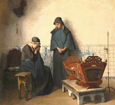 Господь дал, и Господь забрал by Кристоффель Биссхоп, 1848-1889 — digital art print download