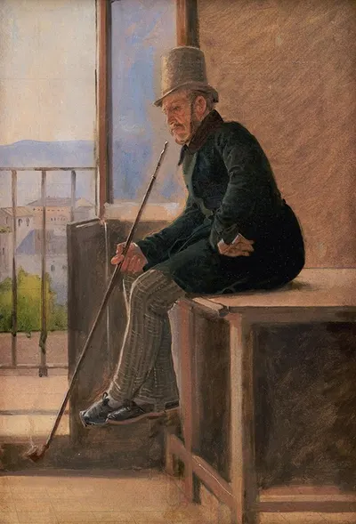 Художник Йорген Сонне by Константин Хансен, 1837 — digital art print download
