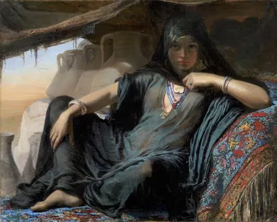 An Egyptian Pot Seller at Gizeh by Elisabeth Jerichau Baumann, 1899 — digital art print download