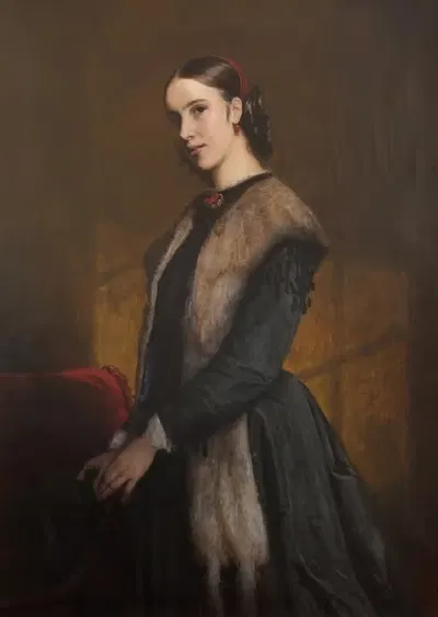 Forfatterinden Emma Kraft by Elisabeth Jerichau Baumann, 1834 – 1881 — digital art print download