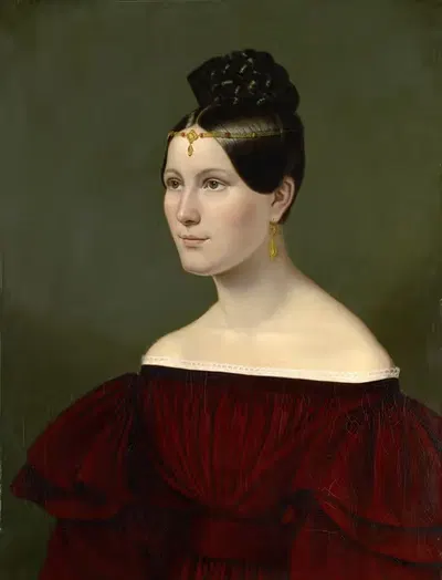 Портрет баронессы Августы фон Айхталь by Эмили Линдер, 1835 — digital art print download