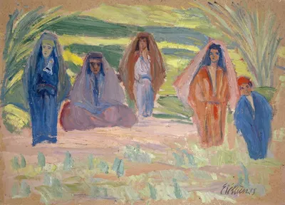 Пять бедуинов by Эрнст Шиесс, 1918 — digital art print download