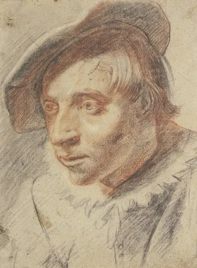 Brustbild eines Bauern mit Kappe by Frans Hals — digital art print download