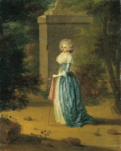 Портрет Генриетты фон Хольцхаузен by Георг Карл Урлауб, 1789 — digital art print download