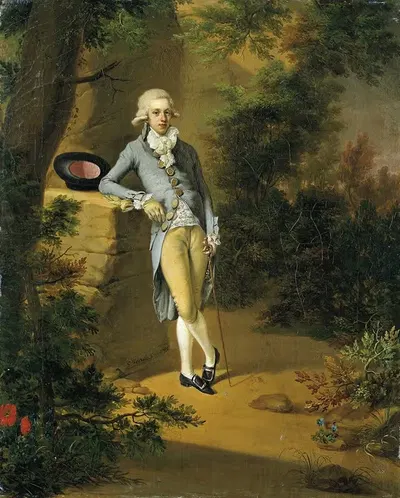 Портрет Иоганна Георга фон Хольцхаузена by Георг Карл Урлауб, 1789 — digital art print download