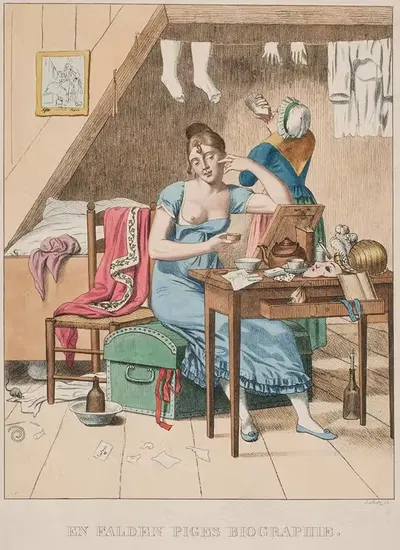 Биография падшей девушки. № 3 by Герхард Людвиг Ладе, 1811 — digital art print download