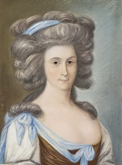 Портрет женщины (прародительница Корнелии Хёрстер) by Немецкая школа, 1775 – 1800 — digital art print download
