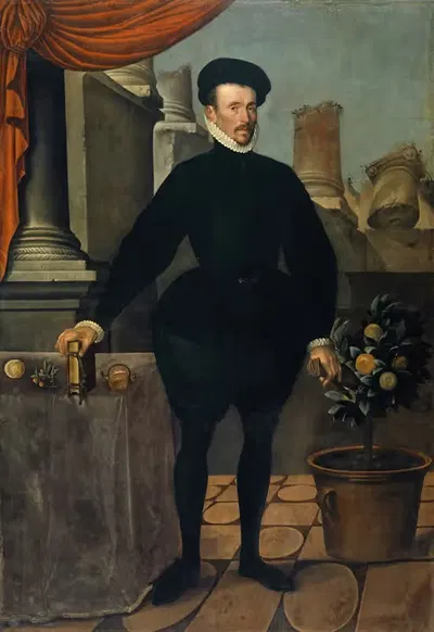 Портрет профессора медицины Феликса Платтера by Ганс Бок старший, 1584 — digital art print download