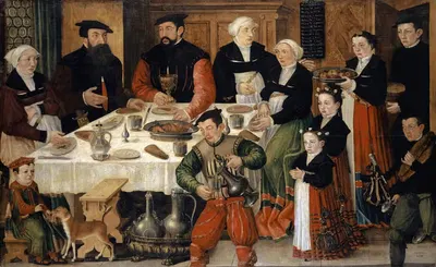Bildnis der Familie des Hans Rudolf Faesch by Hans Hug Kluber, 1559 — digital art print download