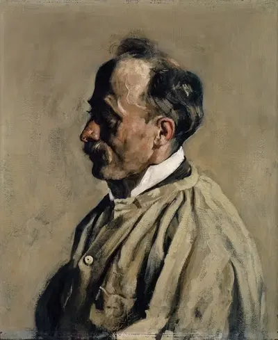 Портрет золотильщика Эмиля Баумгартнера by Генрих Альтерр, 1900 — digital art print download